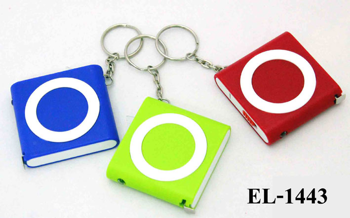 Torch keychain EL1443 พวงกุญแจไฟฉายตลับเมตร 