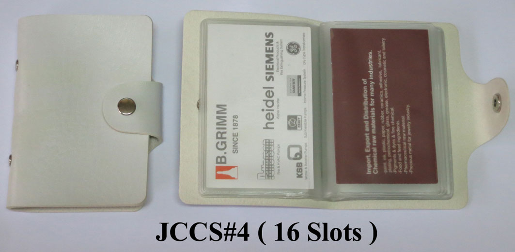 JCCS#4(16Slots)สมุดใส่นามบัตร ใส่บัตรเครดิต ปกหนัง