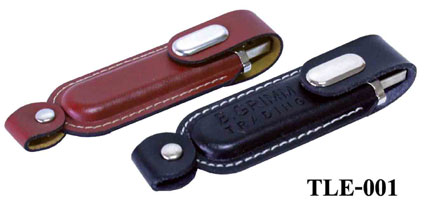 แฟลตไดร์ทหนัง TLE-001(Leather Flash Drive)