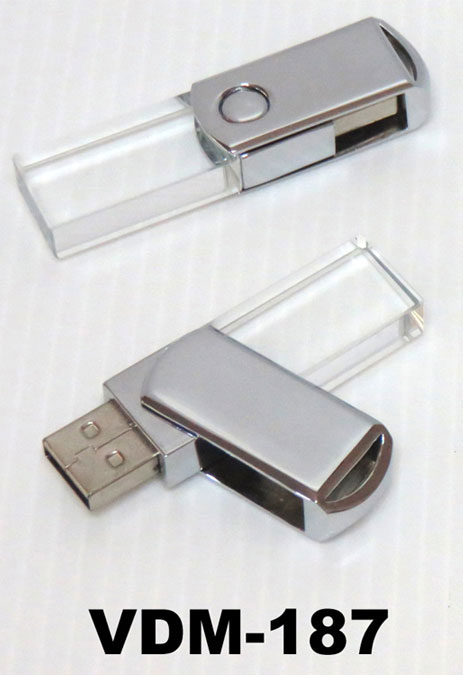 แฟลตไดร์ทคริสตัล VDM-187 Crystal Flash Drive 