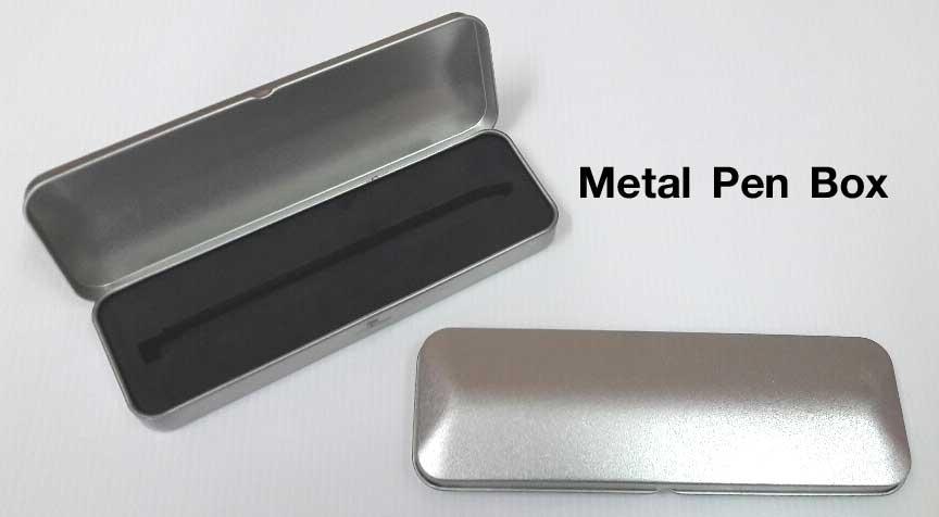 metal pen box กล่องปากกาโลหะ