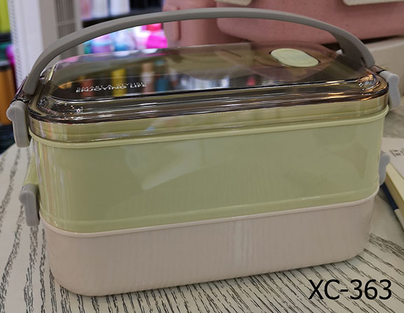 กล่องข้าวสแตนเลส2ชั้น ( 2 Layers Stainless Lunch Box ) XC-363